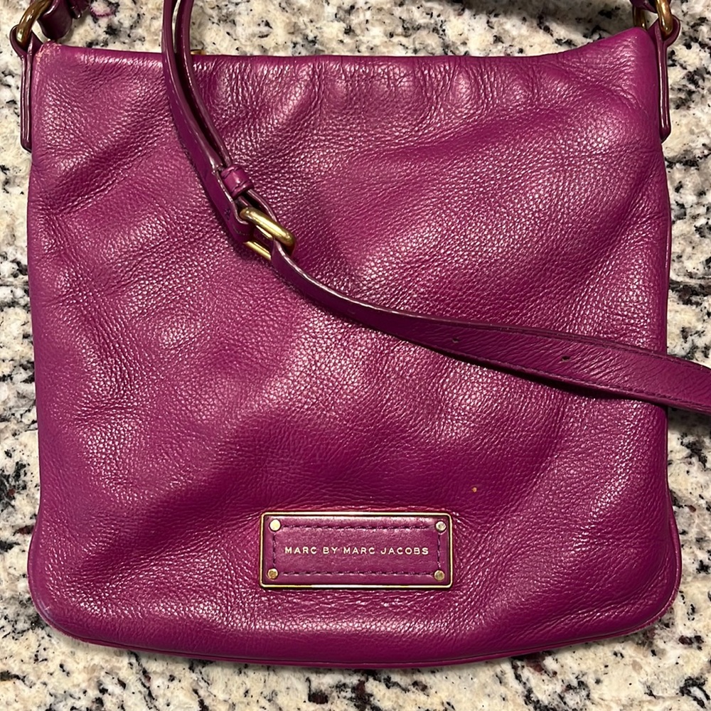 Marc by Marc Jacobs Purple Leather Crossbody Bag